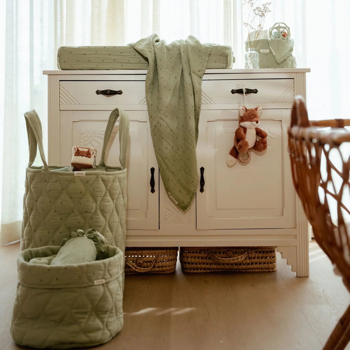 Lobu - Large storage basket - Green - Essentials