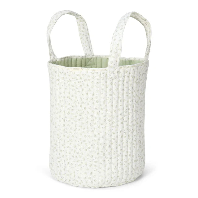 Cestino portaoggetti XL - Verde - Essentials - Foglie di mirtillo - Scandi Kids Concept Store