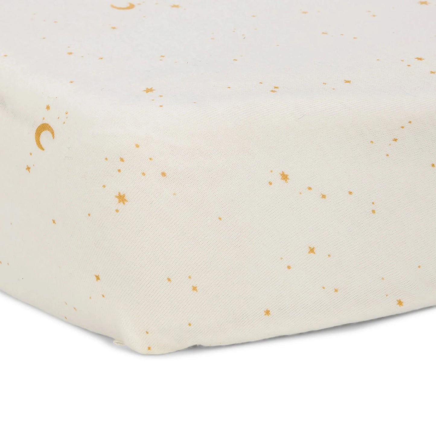 Lenzuolo con angoli - Bianco - 70 x 140/150 cm - Luna e Stelle - Scandi Kids Concept Store