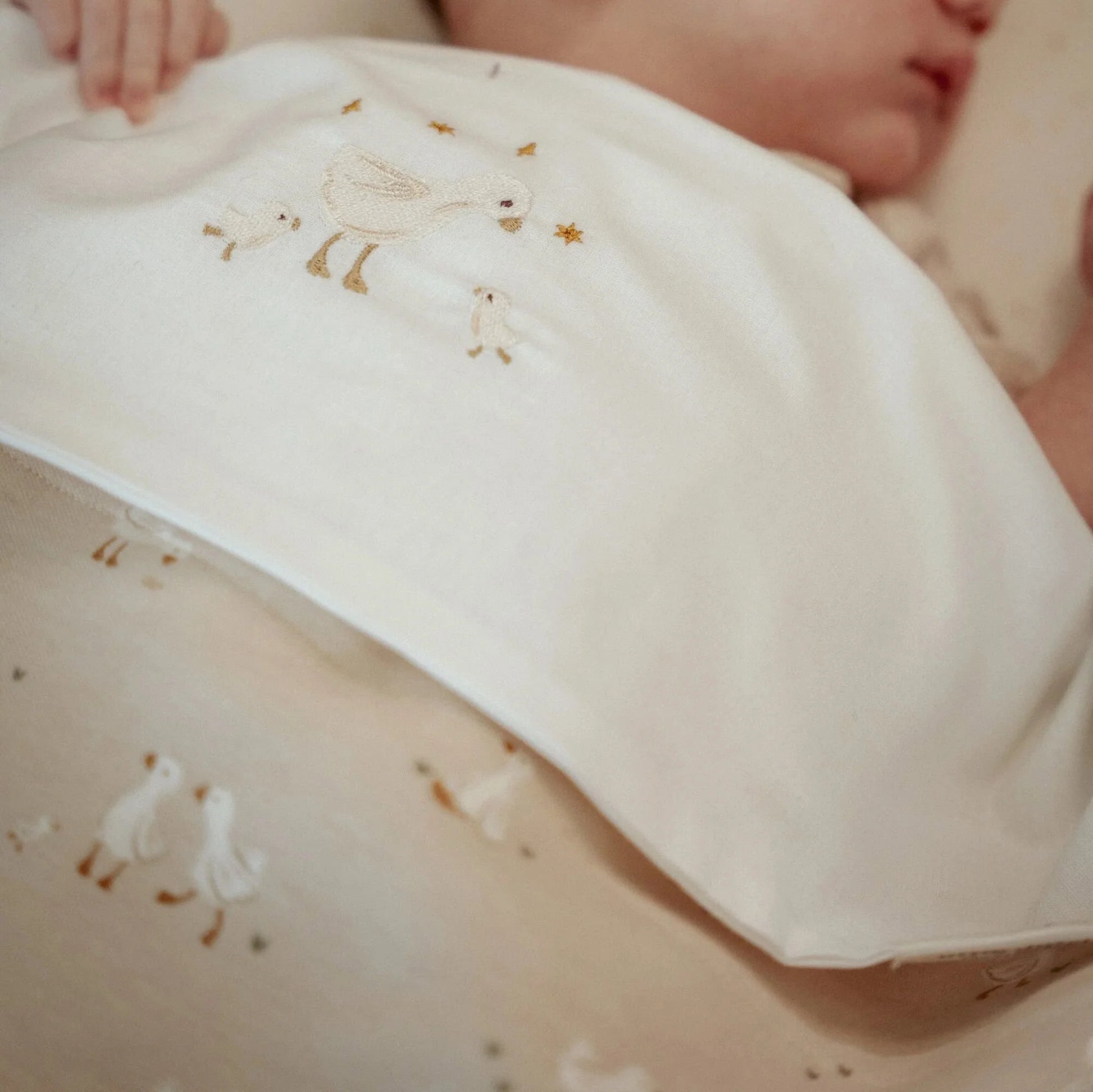 Coperta per culla - Beige - Newborn Naturals - Little Goose 70x100 - Scandi Kids Concept Store