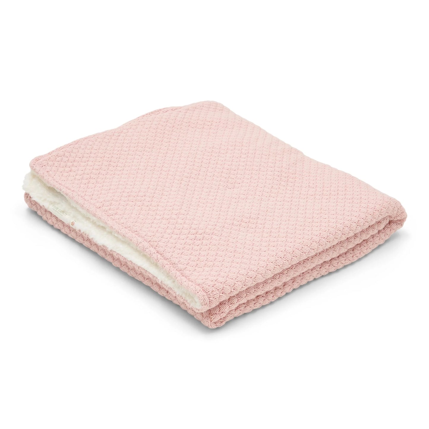 Coperta per culla lavorata a maglia - Rosa - Essentials 70x100
