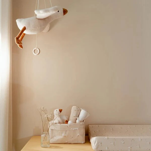 Cesto portaoggetti grande - Bianco - Newborn Naturals - Little Goose