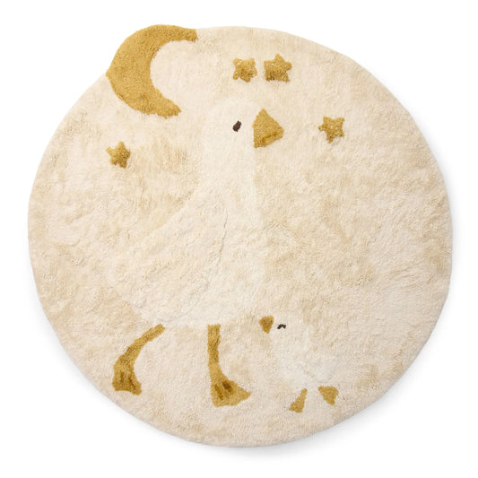Tappeto rotondo - Bianco - Newborn Naturals - Little Goose