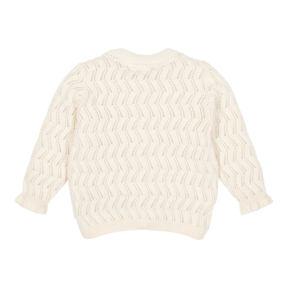 Cardigan lavorato a maglia - Bianco