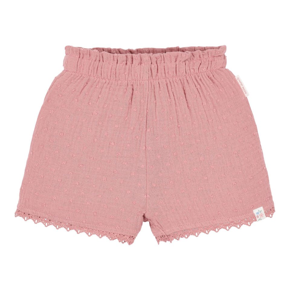 Pantaloncini Rosa tenue in cotone biologico
