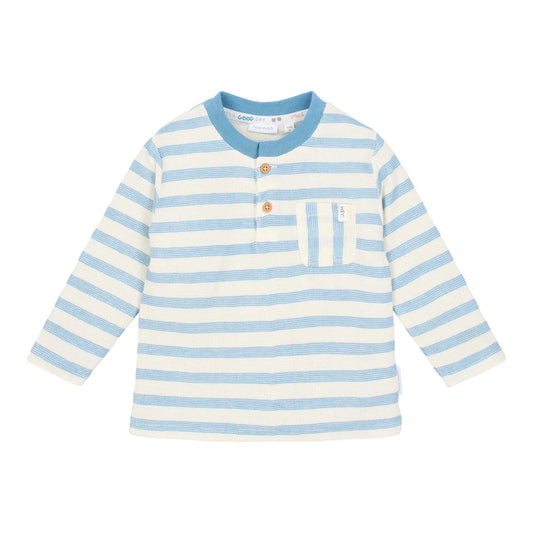 Camicia a maniche lunghe - Blu - Striscia blu acciaio