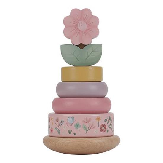 Rocking ring stacker wood - Fairy Garden