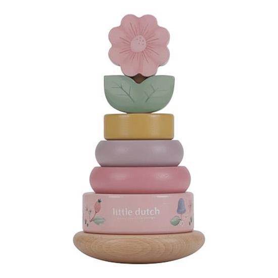 Rocking ring stacker wood - Fairy Garden