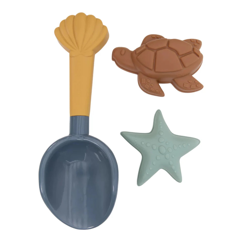 Set da spiaggia con paletta e formine per la sabbia - Blu - Ocean World