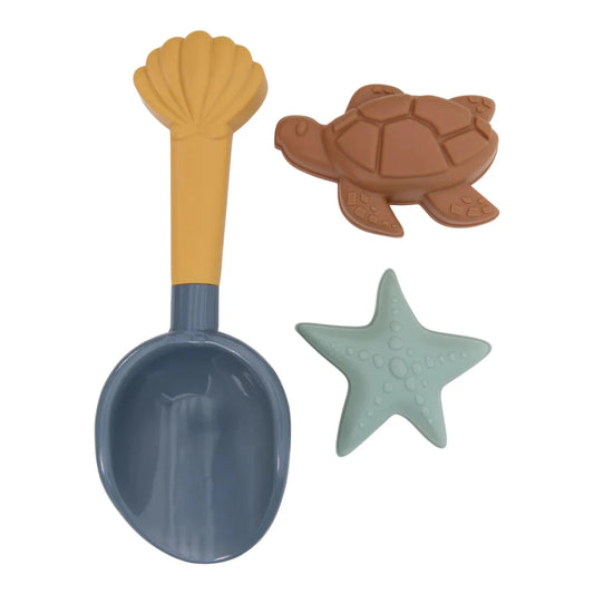 Set da spiaggia con paletta e formine per la sabbia - Blu - Ocean World