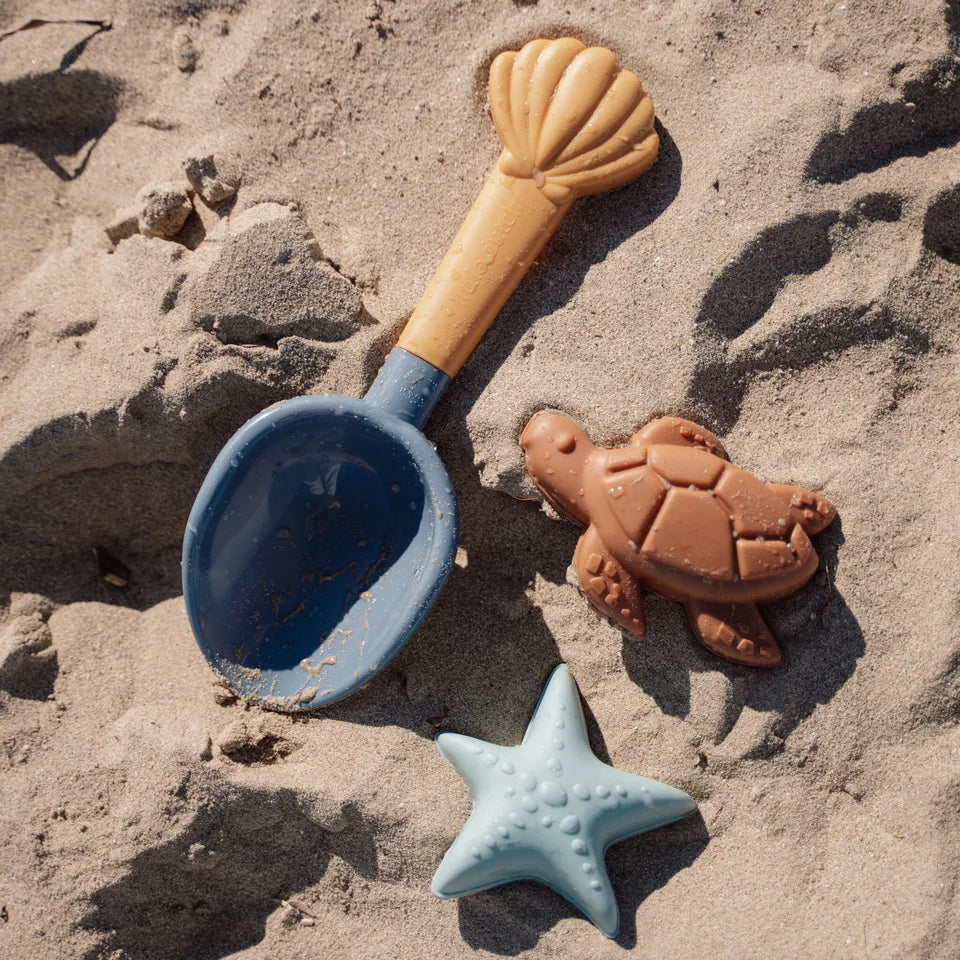 Set da spiaggia con paletta e formine per la sabbia - Blu - Ocean World
