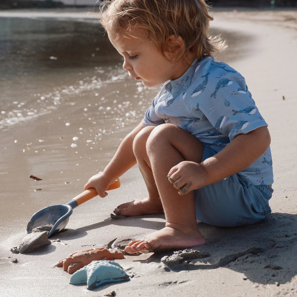 Set da spiaggia con paletta e formine per la sabbia - Blu - Ocean World