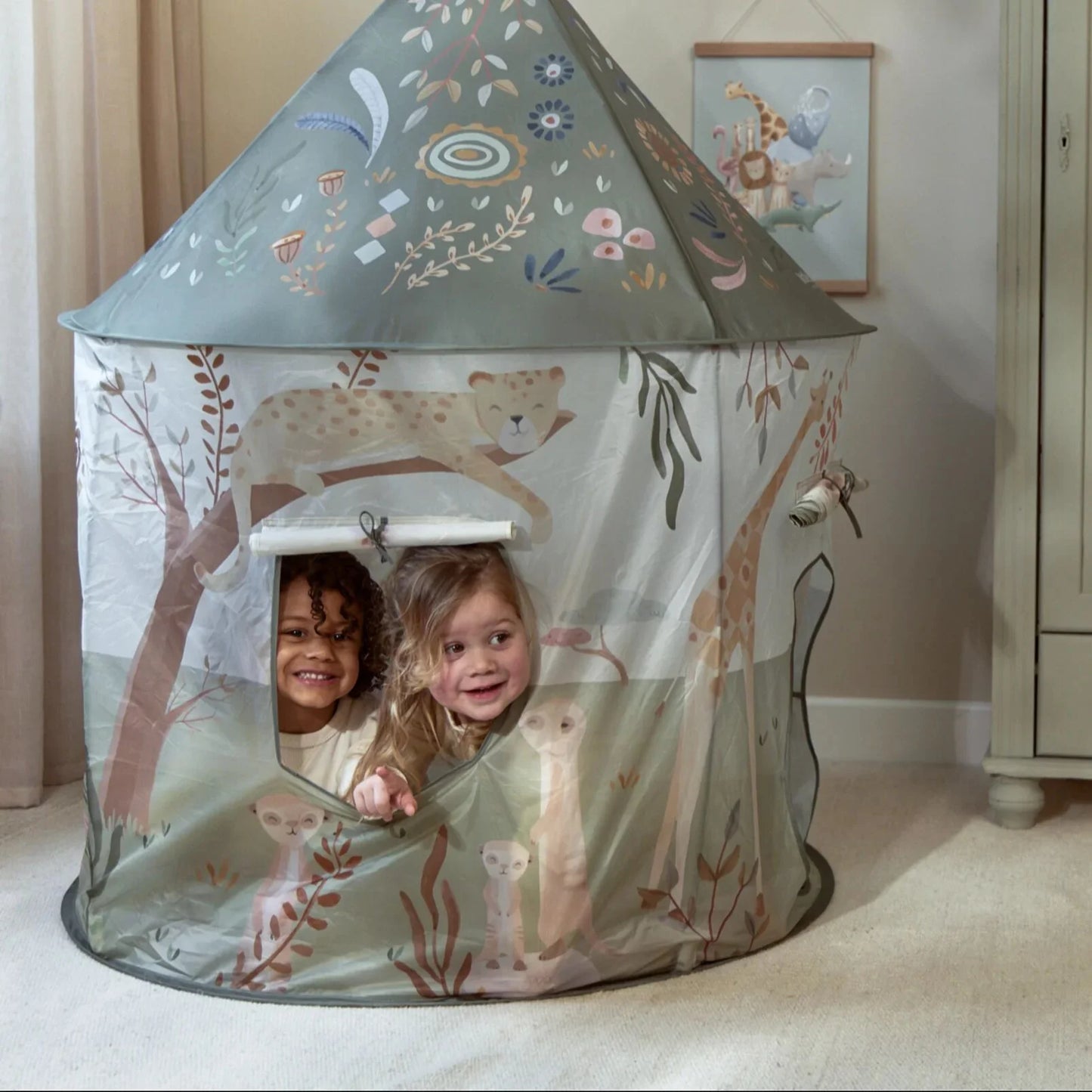 Tenda da gioco - Tunnel per gattonare - Verde