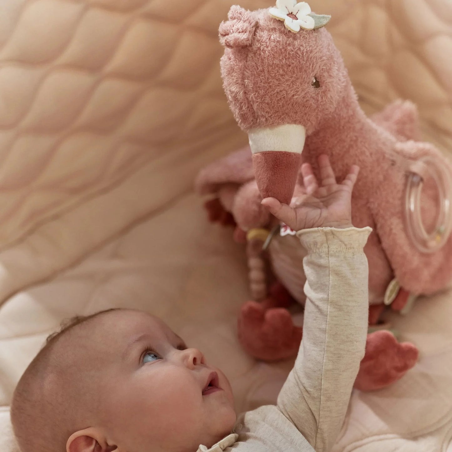 Amici del safari - Peluche Fenicottero Multiattività