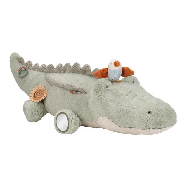Amici del safari - Peluche attività coccodrillo XL - Verde