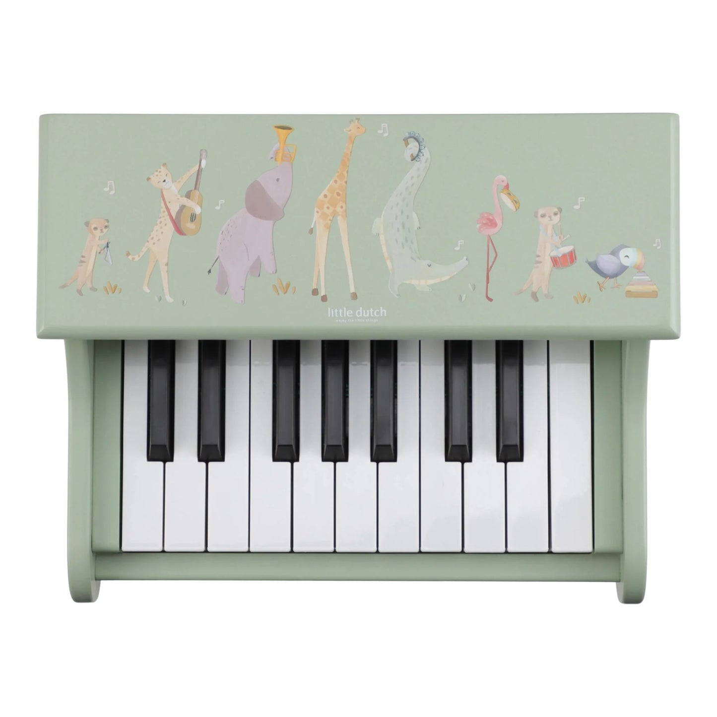 Pianoforte in legno - Verde - Safari Friends