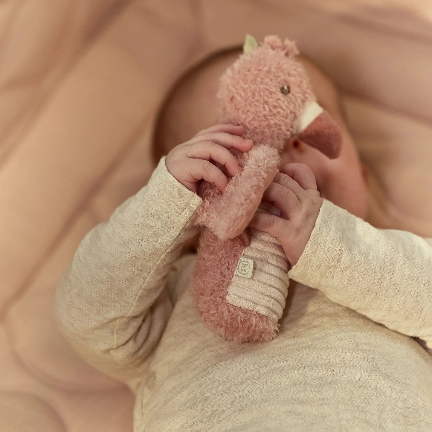Sonaglio a forma di fenicottero rosa