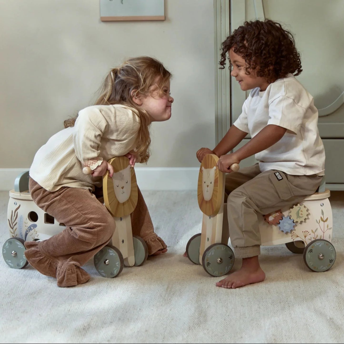 Balance bike Lion - Yellow