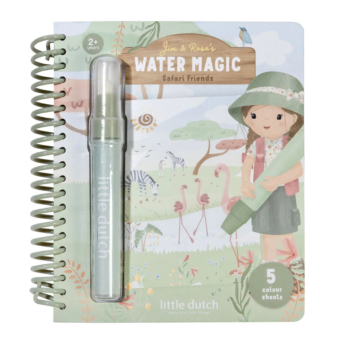 Water coloring book - Rosa