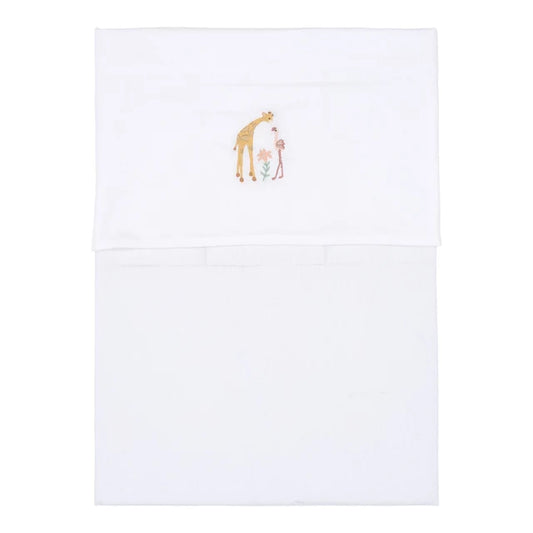 Lenzuolo per culla Flamingo - Bianco - 70x100