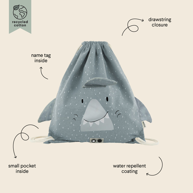 Drawstring bag sacca Trixie Mr Shark