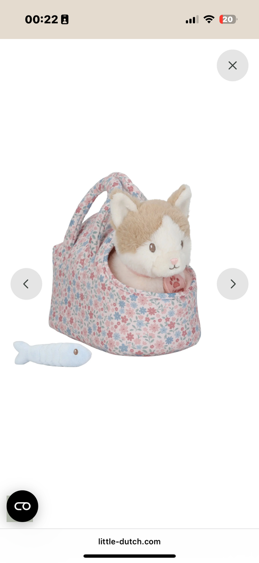 Gatto peluce in borsa  – Little Dutch