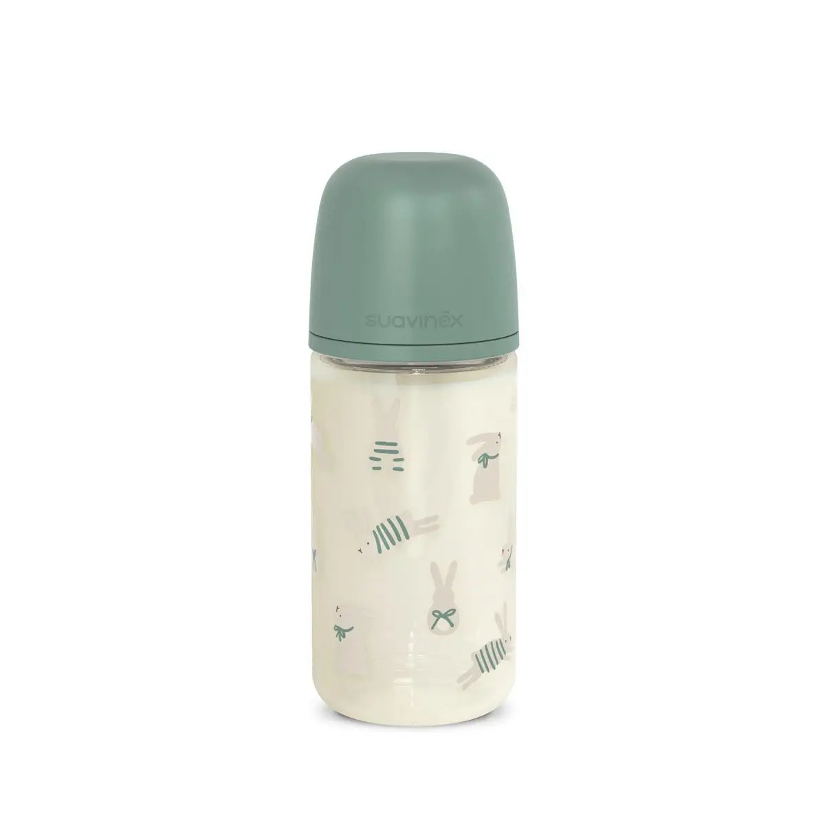 Suavinex Biberon In Vetro Wonderland Liberty 240 ml Coniglio Verde