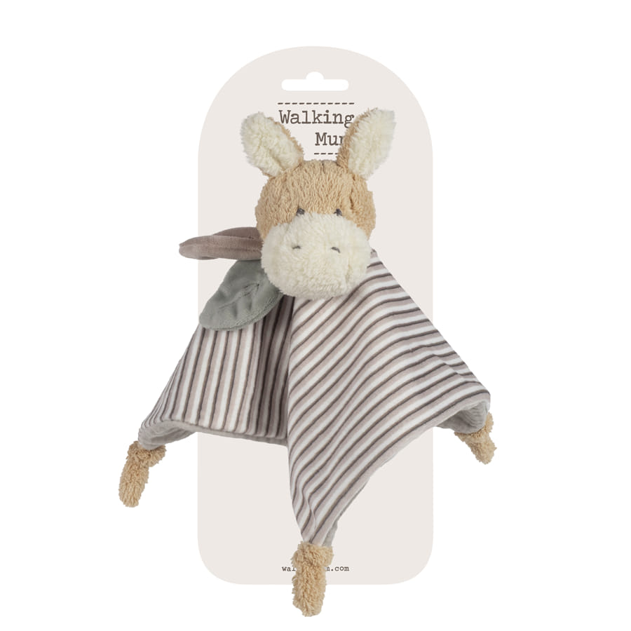 Doudou Asino a strisce grigio