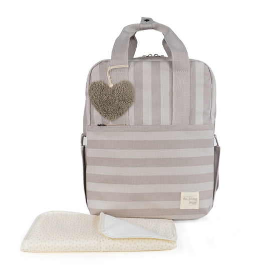 Zaino cambio con cuore peluche Sintra Beige- Walking mum