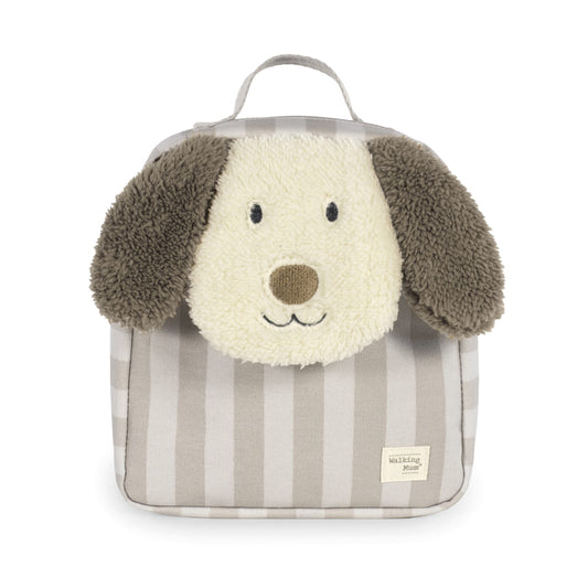 Zainetto con cane in peluche a righe- Walking mum