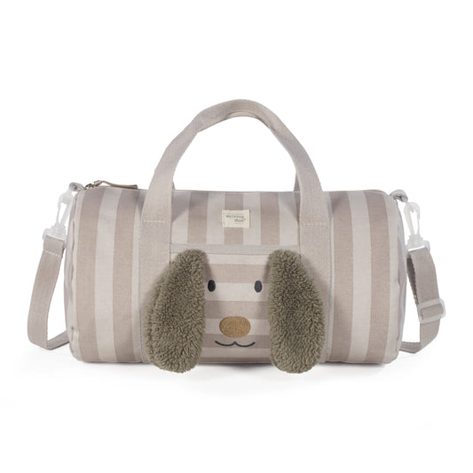 Borsa Weekend con cane in peluche a righe- Walking mum