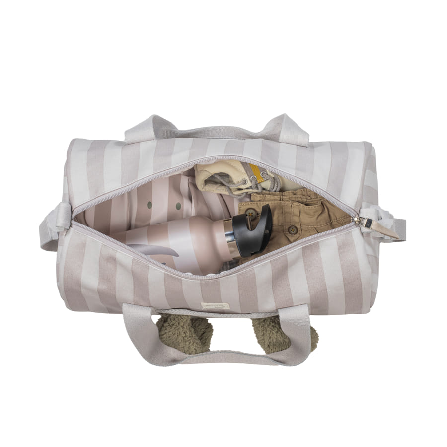 Borsa Weekend con cane in peluche a righe- Walking mum