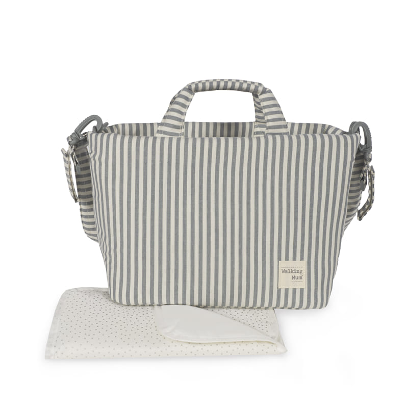 Borsa Cambio con Fasciatoio Praliné Stripes MATCHA