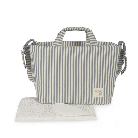 Borsa Cambio con Fasciatoio Praliné Stripes MATCHA