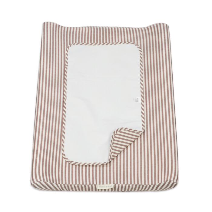 Fasciatoio Home con fodera Pasito a Pasito WM Praliné Strisce Moka 50x70