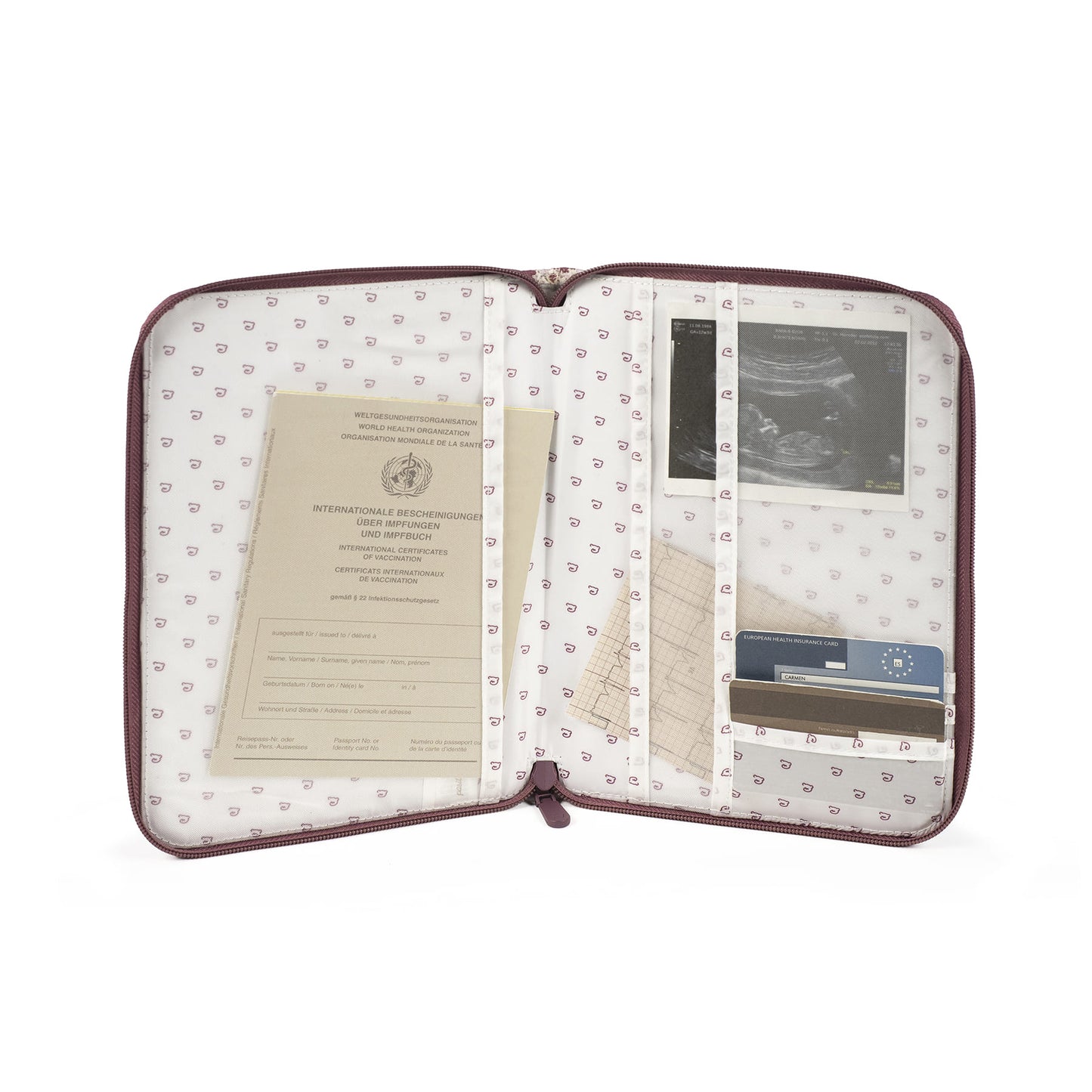 PORTADOCUMENTI CHERRY STRISCE - Walking mum - Scandi Kids Concept Store