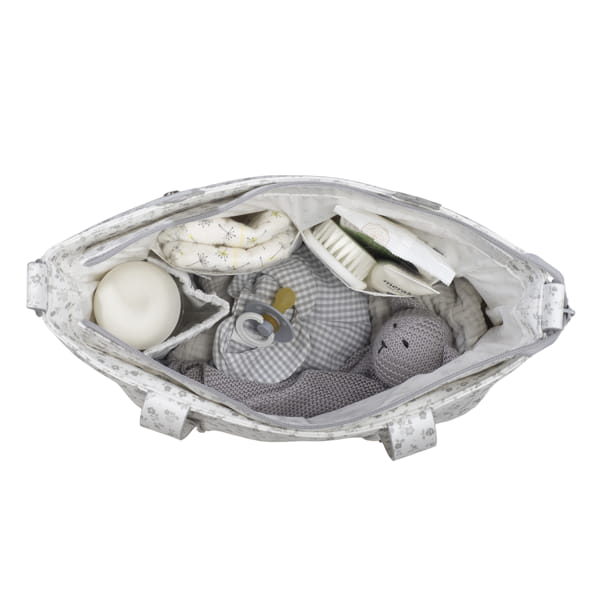 BORSA CROSSBODY LITTLE BLOOM FIORI GRIGIO - pasito