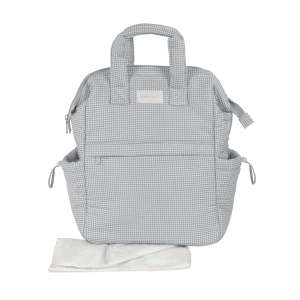 Cova - ZAINO LITTLE BLOOM VICHY GRIGIO - Pasito