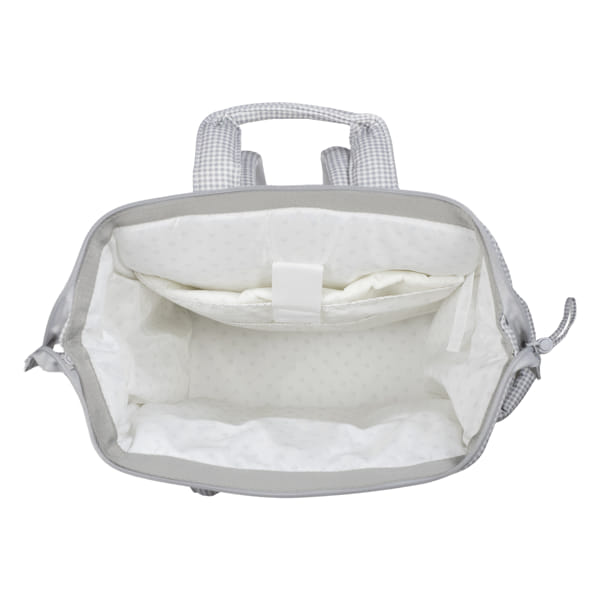 Cova - ZAINO LITTLE BLOOM VICHY GRIGIO - Pasito