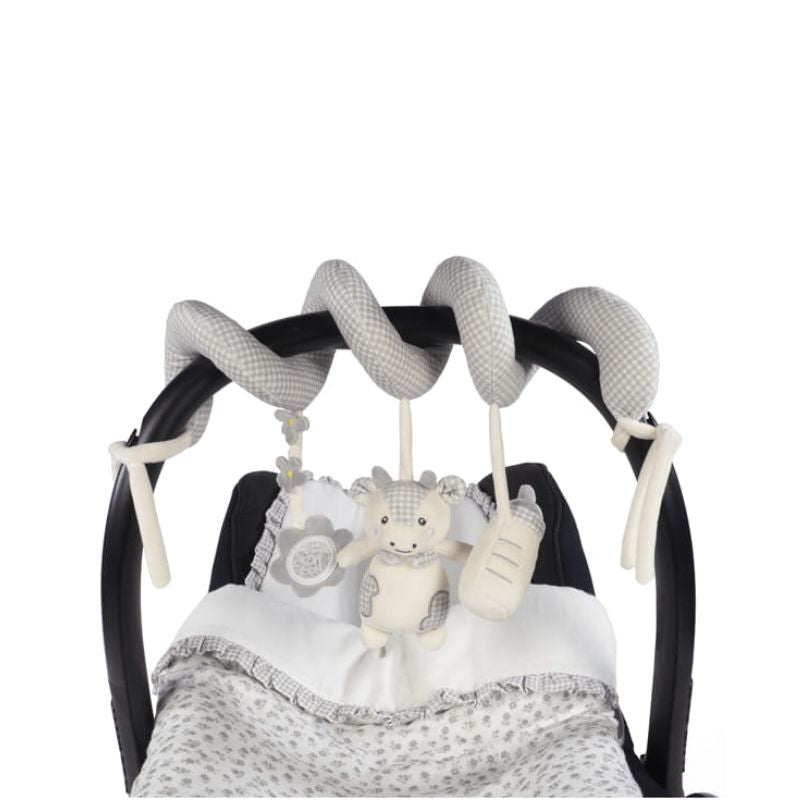 Pasito a Pasito Spirale Multiattività per Passeggino Mucca Little Bloom Grigio