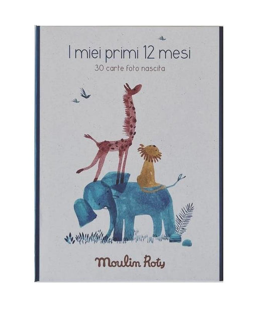 Carte I miei primi 12 mesi in Italiano - Moulin Roty