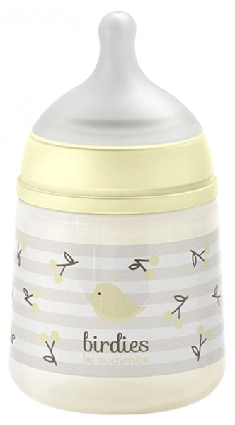 Biberon Birdies Con Tettarella Simmetrica A Flusso Lento 150 ml da 0 Mesi Neutro