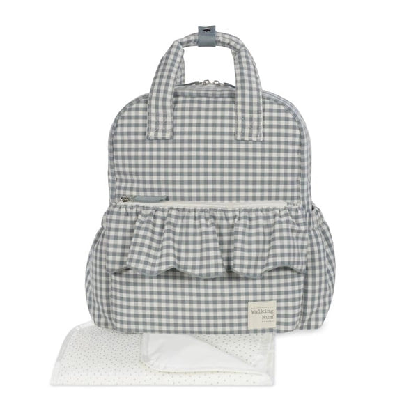 Zaino Fasciatoio  Praliné Vichy Matcha - Walking Mum