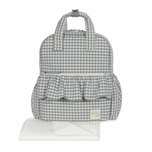 Zaino Fasciatoio  Praliné Vichy Matcha - Walking Mum
