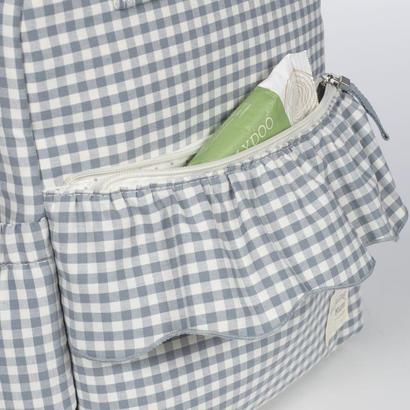 Zaino Fasciatoio  Praliné Vichy Matcha - Walking Mum