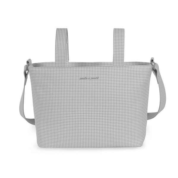 Borsa Crossbody Pasito a Pasito Piel Little Bloom Vichy Grigio