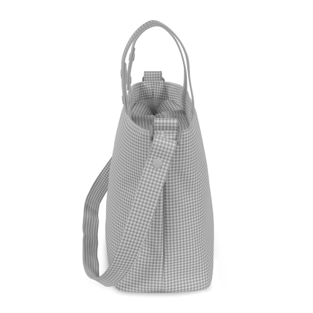 Borsa Crossbody Pasito a Pasito Piel Little Bloom Vichy Grigio