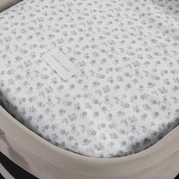 Sacco Nanna Culla E Carrozzina Little Bloom Fiori Grigio TOG 2.5
