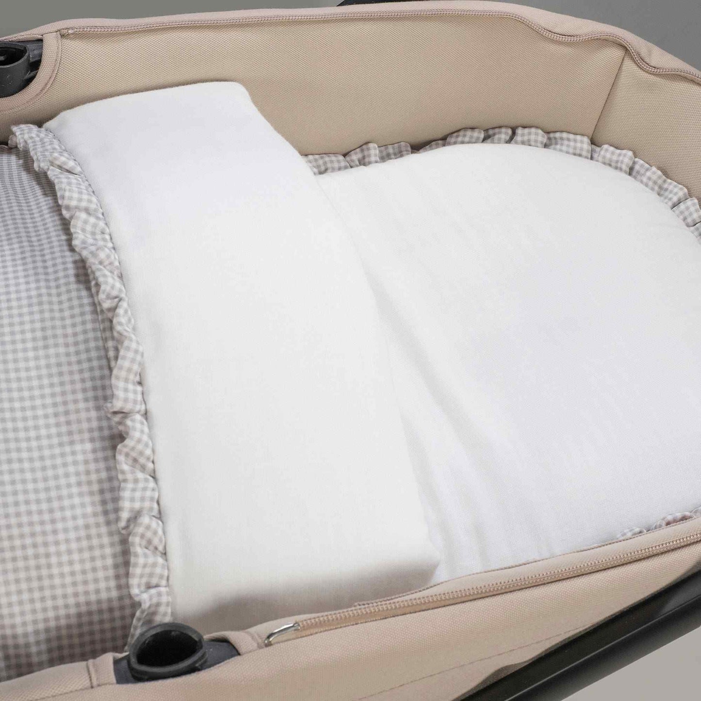Sacco per culla e carrozzina Little Bloom Vichy grigio TOG 2.5