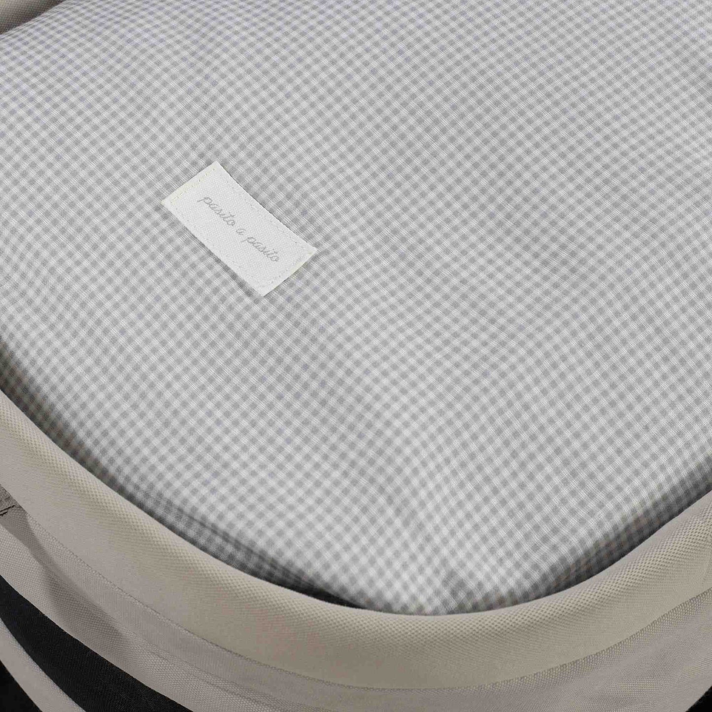 Sacco per culla e carrozzina Little Bloom Vichy grigio TOG 2.5